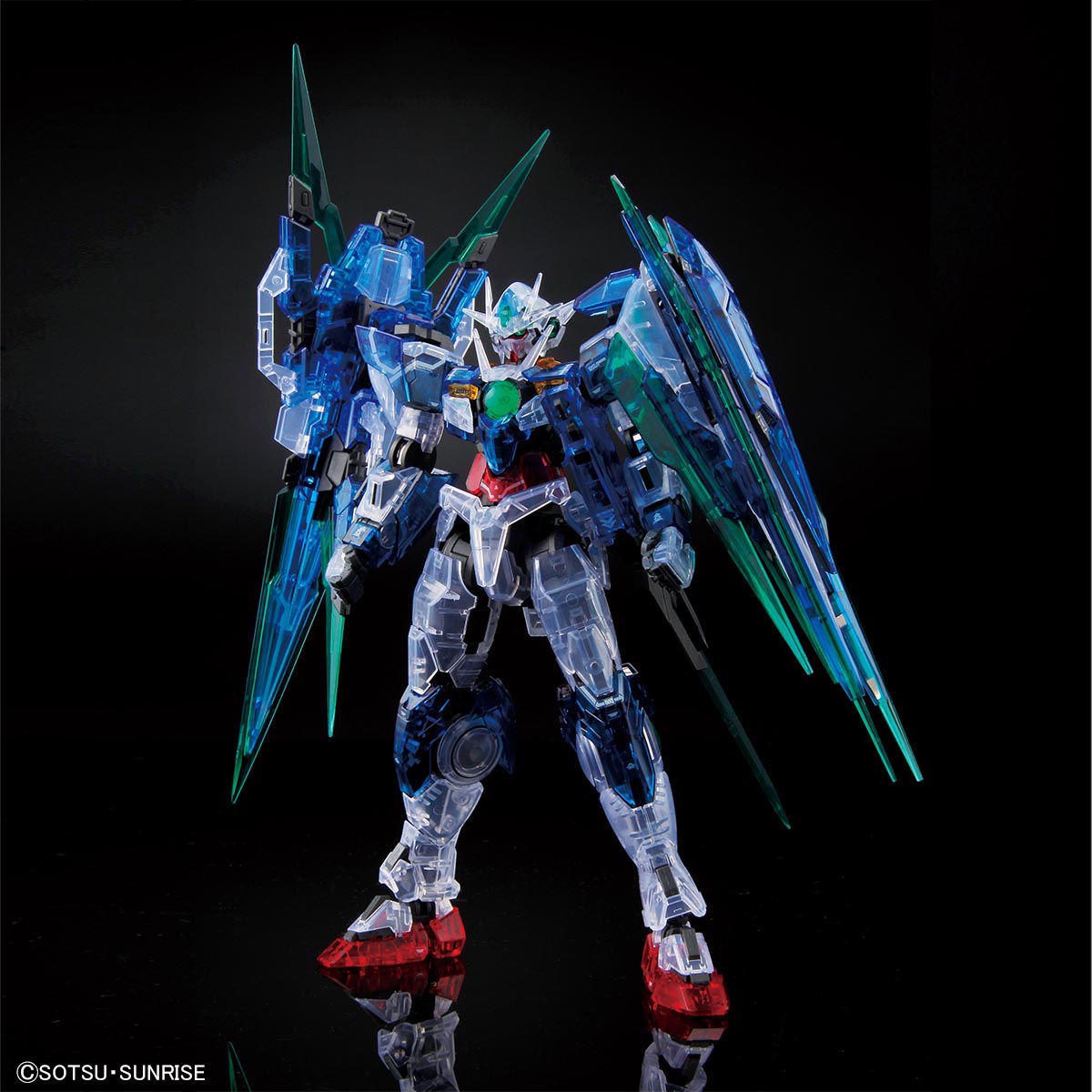 RG 1/144 Gundam Base Limited 00 Qan[T] Full Saber [Clear