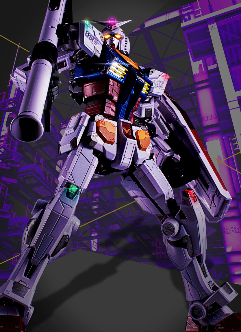 CHOGOKIN×GUNDAM FACTORY YOKOHAMA RX-78F00 GUNDAM (Night Illuminated Ver.)