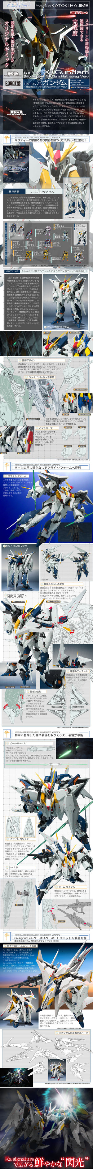 ROBOT SPIRITS (Ka Signature) (SIDE MS) RX-105 XI GUNDAM (Hathaway’s Flash Ver.) (January & February Ship Date)