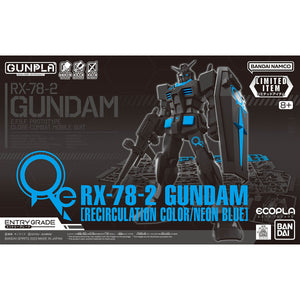 ENTRY GRADE 1/144 Eco-Pla RX-78-2 Gundam [Recirculation Color/Neon Blue] (February & March Ship Date)