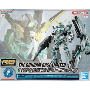 Gundam Base Limited RG 1/144 RX-0 Unicorn Gundam [Final Battle Ver.] [Special Coating] (November & December Ship Date)