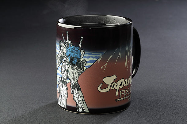 Unicorn Gundam Ver.TWC × Red Fuji Thermosensitive Mug