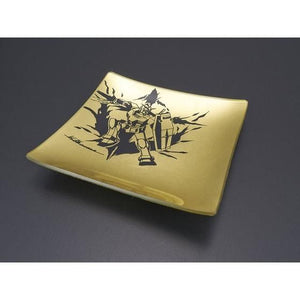 GUNDAM Gold Leaf Glass Plate