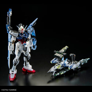 RG 1/144 Gundam Base Limited Aile Strike Gundam + Skygrasper + Sword / Launcher [Clear Color]
