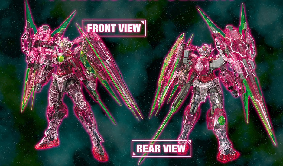 RG 1/144 Gundam Base Limited Gundam 00 Qan[T] Full Saber (Trans-Am Clear ver.)